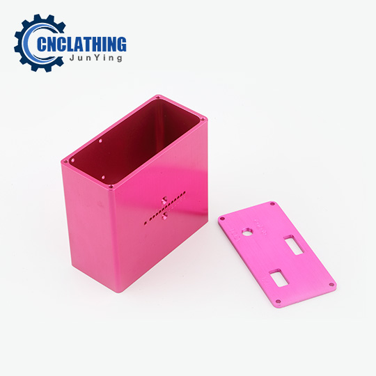 Pink Anodized Aluminum Portable Charger Case Power Bank Shell CNC Machining
