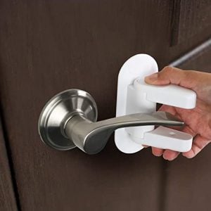 Door Lever Lock (2 Pack) Child Proof Doors & Handles 3M Adhesive