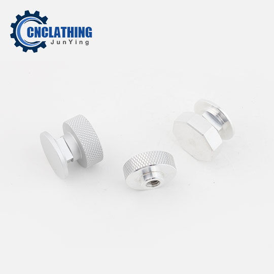 Small CNC Machined Aluminum 6061 Knurled Lock Nut