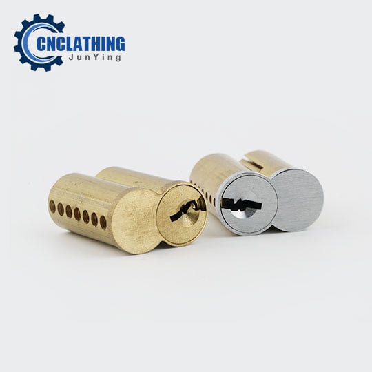 Satin Chrome Uncombinated Small Format IC Core Lock Cylinder Pinned, 7 Pin SFIC Core